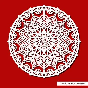 Decorative panel with a mandala.  Stock Illustration