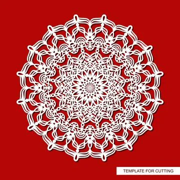 Decorative panel with a mandala.  Stock Illustration