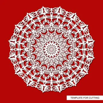 Decorative panel with a mandala.  Stock Illustration