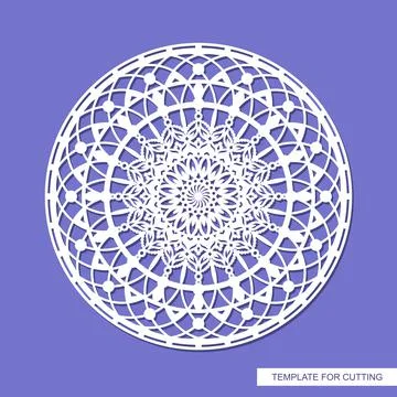 Decorative panel with a mandala.  Stock Illustration