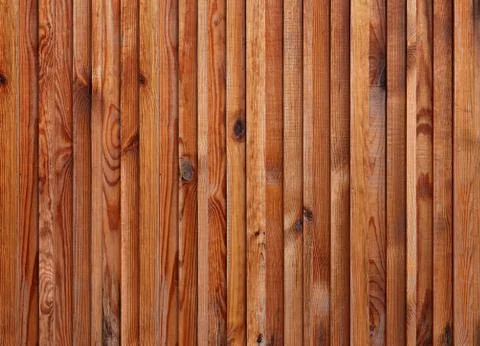 Decorative panel of vertical pine planks Stock Photos