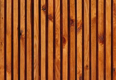Decorative panel of vertical pine planks Stock Photos