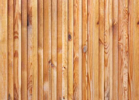 Decorative panel of vertical pine planks Stock Photos