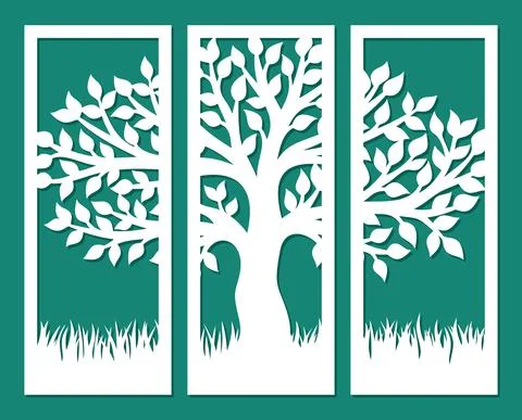 Decorative panel with wood.  Stock Illustration