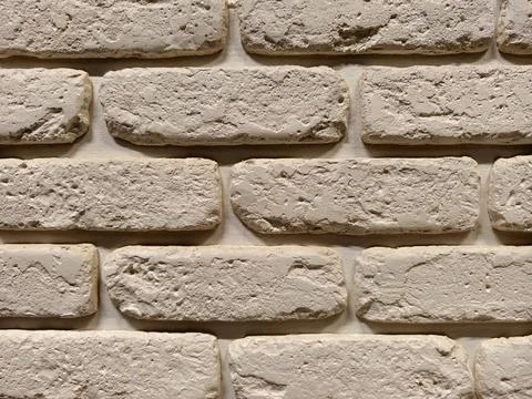 Decorative panels replicating brick surfaces shown in a construction superm.. Stock Photos