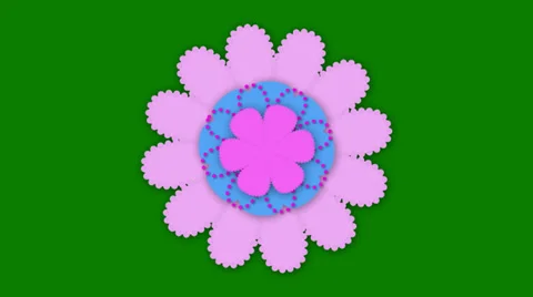 Decorative Paper Flower Stock Footage 37897451
