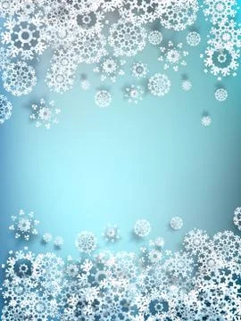 Decorative paper snowflake background. EPS 10 Stock Illustration