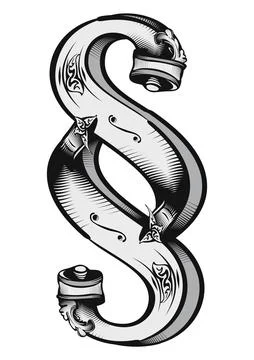 Decorative paragraph symbol Stock Illustration