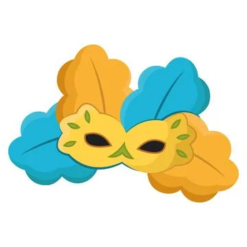 Decorative party mask. Vector Stockillustratie