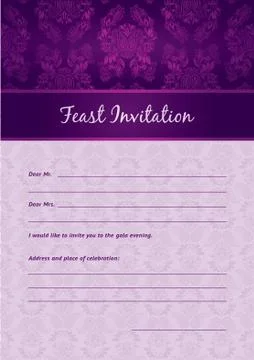 Decorative Pattern and Frame template Stock Illustration