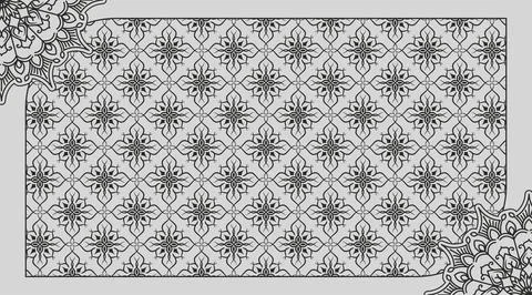 Decorative pattern background, vector design Stock Illustration