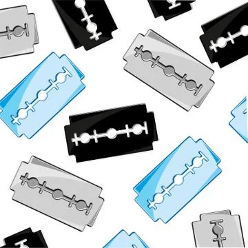 Decorative pattern from blade on white background Stock Illustration