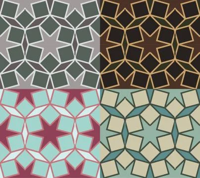 Decorative pattern. different color option.vector illustration Stock-Illustration