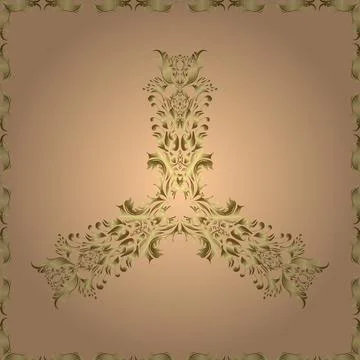 Decorative pattern in ethnic oriental style. Seamless vintage elements for desig 스톡 일러스트