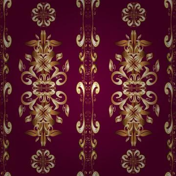 Decorative pattern in ethnic oriental style. Seamless vintage elements for desig Stockillustratie