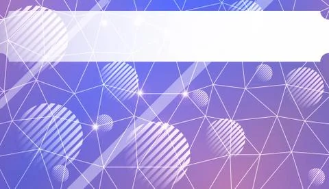 Decorative pattern with polygonal triangles style. line. circle. Background f Stock Illustration