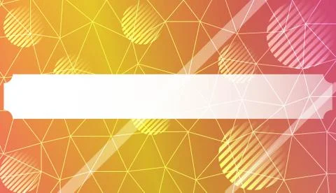 Decorative pattern with polygonal triangles style. line. circle. Background f Illustrazione stock