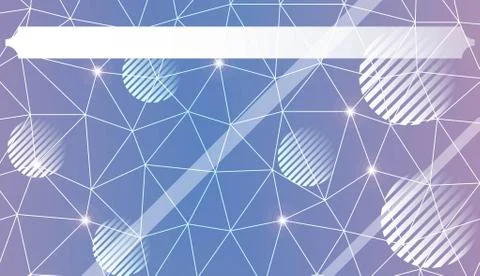 Decorative pattern with polygonal triangles style. line. circle. Background f Stock Illustration