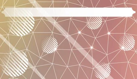 Decorative pattern with polygonal triangles style. line. circle. Background f 스톡 일러스트