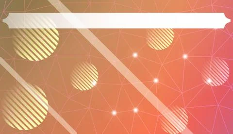 Decorative pattern with polygonal triangles style. line. circle. Background f イラスト素材