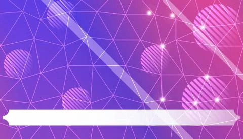 Decorative pattern with polygonal triangles style. line. circle. Background f Stock Illustration