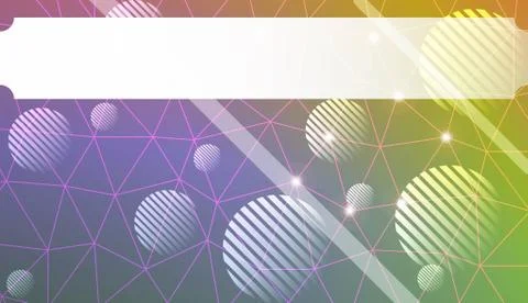 Decorative pattern with polygonal triangles style. line. circle. Background f Stock Illustration