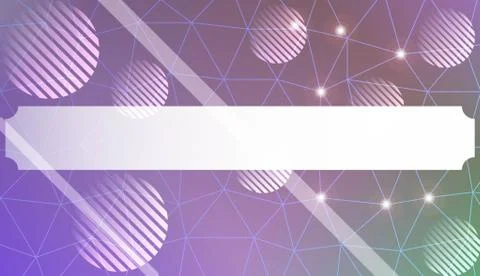 Decorative pattern with polygonal triangles style. line. circle. Background f Stock Illustration