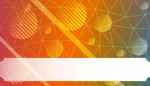 Decorative pattern with polygonal triangles style. line. circle. Background f 库存插图