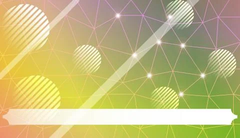 Decorative pattern with polygonal triangles style. line. circle. Background f Stock Illustration