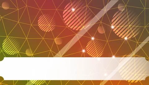 Decorative pattern with polygonal triangles style. line. circle. Background f Illustrazione stock