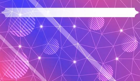 Decorative pattern with polygonal triangles style. line. circle. Background f Stock Illustration