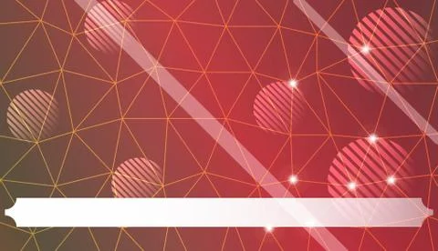 Decorative pattern with polygonal triangles style. line. circle. Background f Stock Illustration