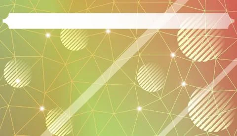 Decorative pattern with polygonal triangles style. line. circle. Background f Illustrazione stock