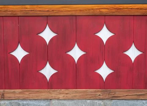 Decorative pattern in red and white Stock Photos