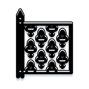 Decorative pattern of repeating fleur de lis symbols Stock Illustration