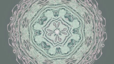 Decorative pattern with soft colors and intricate design elements Stock Footage 337384864