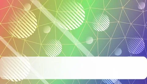 Decorative pattern with triangles, line, circle, space for text style. Decora Illustrazione stock