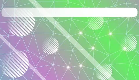 Decorative pattern with triangles, line, circle, space for text style. For te Stock Illustration