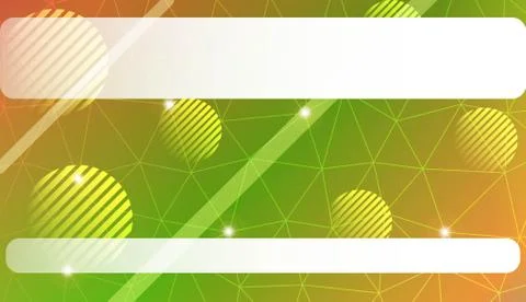 Decorative pattern with triangles, line, circle, space for text style. Decora Stock Illustration