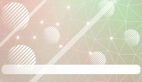 Decorative pattern with triangles, line, circle, space for text style. Decora Stock Illustration