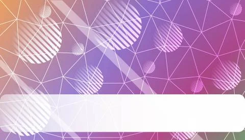 Decorative pattern with triangles, line, circle, space for text style. For yo Stock Illustration