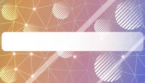 Decorative pattern with triangles, line, circle, space for text style. For te Stock Illustration