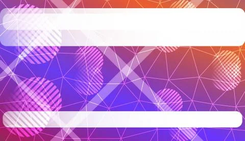 Decorative pattern with triangles, line, circle, space for text style. For te Stock Illustration