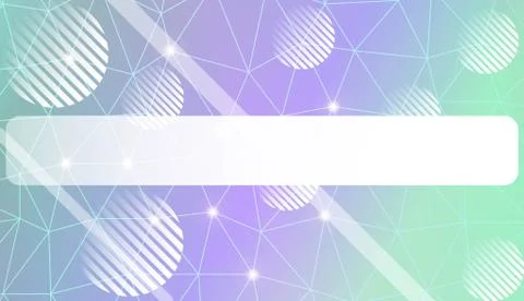 Decorative pattern with triangles, line, circle, space for text style. Decora Stock Illustration