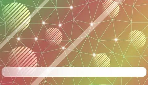 Decorative pattern with triangles, line, circle, space for text style. Decora Stock Illustration