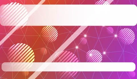 Decorative pattern with triangles, line, circle, space for text style. For te イラスト素材