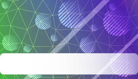 Decorative pattern with triangles, line, circle, space for text style. Decora Stock Illustration