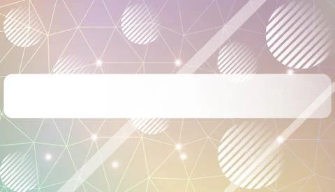 Decorative pattern with triangles, line, circle, space for text style. Decora Illustrazione stock