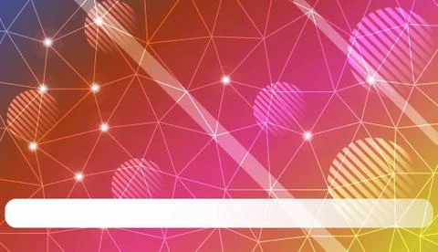 Decorative pattern with triangles, line, circle, space for text style. For te Illustrazione stock