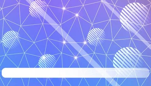 Decorative pattern with triangles, line, circle, space for text style. Decora Illustrazione stock